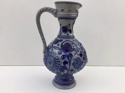 Buy Westerwald Salt Glazed Stoneware Jug Pottery Antique • 59.95£