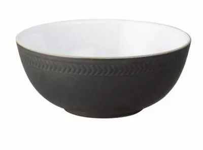 Buy DENBY Pottery Natural Charcoal Textured Cereal Bowl First Quality • 19.99£
