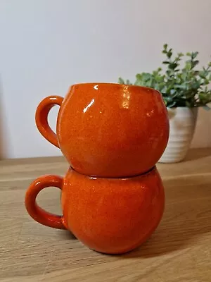 Buy Pair Of Vibrant Orange Pottery Mugs Kitchenware Home Decor From John Lewis • 14.95£