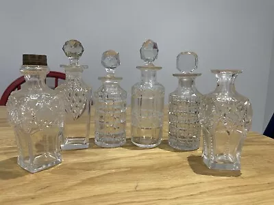 Buy Vintage Cut Glass Bottles Perfume Scent Antique Stopper Decanter Apothecary • 20£