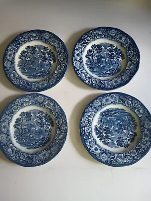 Buy 4 Staffordshire Liberty Blue Monticello Bread/Butter Plate Made In England 6  • 23.63£