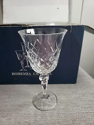 Buy Bohemia Czech Republic Wine Glass X 6 • 65£