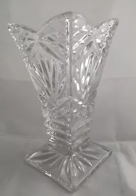 Buy Beautiful 1930s Vintage Heavy Glass Vase • 18£