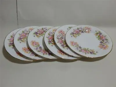 Buy Colclough Wayside 6 X Side Plates Bone China First Quality. Approx 6.25  Dia • 14.97£