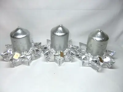 Buy Nachtmann Candle Tea Light Votive Holders Crystal Star Shaped Set Of 3 German • 49.99£