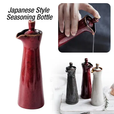 Buy  Japanese Style Ceramic 120ML Oil Olive Dispenser Soy Sauce Pot Small Sauce Jar • 15.58£