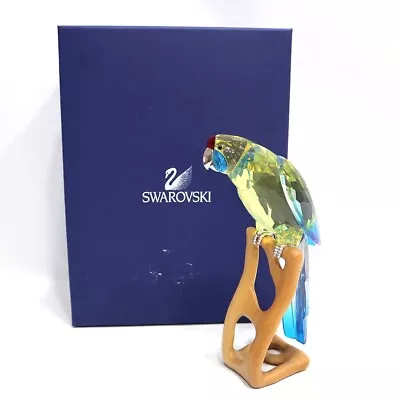Buy Swarovski Crystal Glass Green Rosella Jonquil Parrot  Paradise Birds H8.3inches • 639.43£