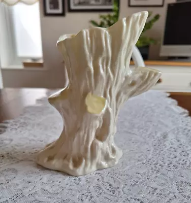 Buy Vintage Belleek Eire Ireland Fine Bone China Tree Trunk Stump Vase • 10.99£