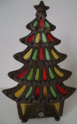 Buy Stained Glass Christmas Tree Candle Holder /ornament/collectable/decoration/xmas • 1.99£