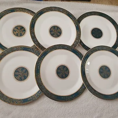 Buy SET OF SIX ROYAL DOULTON CARLYLE  10.3/4in. DINNER PLATES. • 49.99£