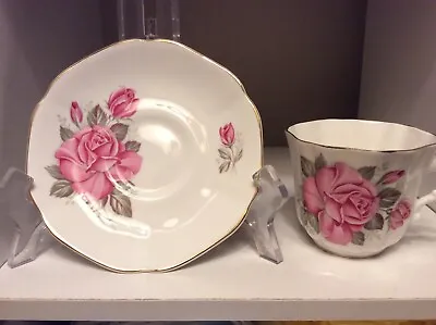 Buy Vintage Royal Grafton Fine Bone China Tea Cup & Saucer Roses Made In England • 7.58£