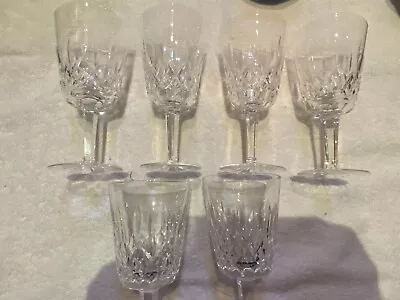 Buy Waterford Irish Crystal Large Lismore Wine Glasses X 6 • 110£