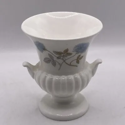 Buy Vintage Wedgwood Bone China Ice Rose R4306 Mini Bud Vase Urn • 8£
