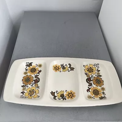 Buy Vintage Palissy ( The Royal Worcester Group) Sectioned Snack Dish • 4.50£