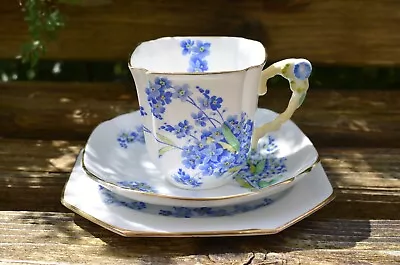 Buy ROYAL STAFFORD Forget-Me-Nots Bone China Teacup , Saucer And Side Plate Set • 69£
