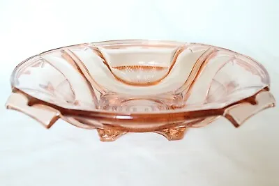 Buy Art Deco Pink Glass 'Sigrid' Centrepiece Bowl By Walther • 18.99£