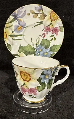 Buy 1940's Duchess Fine Bone China Tea Cup & Saucer Floral Made In England Stamped • 37.46£