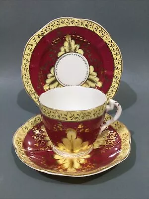 Buy Antique Staffordshire Bone China Tea Cup, Saucer & Plate Trio • 24.95£