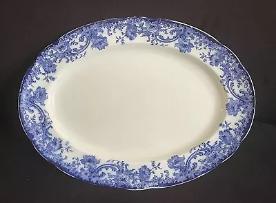 Buy Royal Doulton Burslem Melrose Platter England 18 1/4  Antique 19th Century • 150.71£