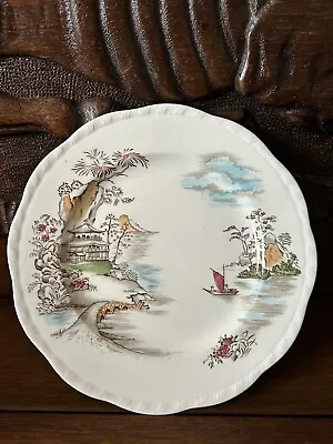 Buy TSING HAI Plate By Alfred Meakin Oriental Chinese Design - Lake In China Scene • 15£