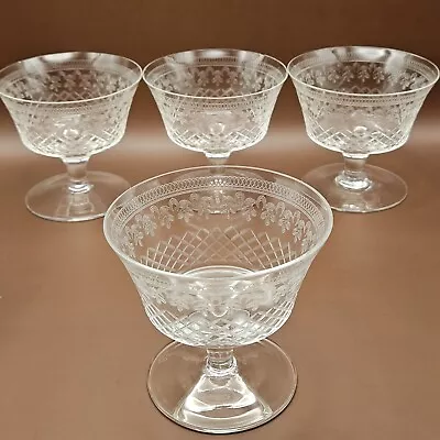 Buy Four Lovevely Edwardian (circa 1910) Champagne  Glasses • 50£