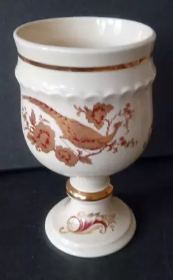 Buy Royal Worcester Palissy Pheasant China Goblet - Red/gold/white • 12£