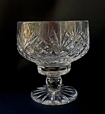 Buy Rare Vintage Tyrone Crystal Ireland Antrim Cut Crystal Pedestal Bowl • 96.42£
