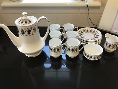 Buy Complete 15-piece Fine Bone China Coffee Set For Six Persons: Paragon 'Symmetra' • 38.50£