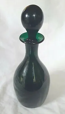 Buy Thomas Webb And Sons Dark Green Glass Decanter, • 90£