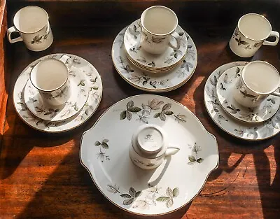 Buy Lovely Set  6 Coffee Cups Saucers And Plates & Cake Plate. Crown Devon 19 Pieces • 20£
