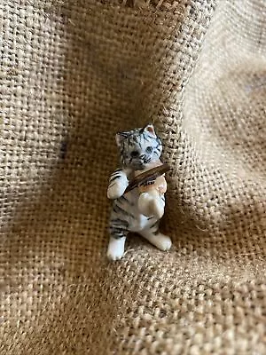 Buy Beswick Porcelain Miniature Vintage Cat Band Kitten Ornament Figurine Violin VGC • 22.99£