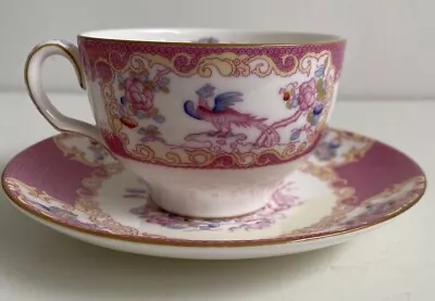Buy Antique Minton 'Pink Cockatrice' Tea Cup And Saucer 9646 • 20£
