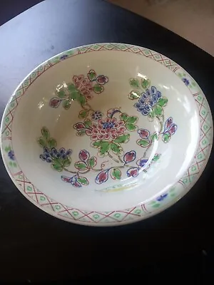 Buy VINTAGE ADAMS Of England CALYX WARE OLD BOW HAND PAINTED FLORAL 9in BOWL • 6£
