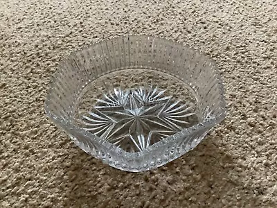 Buy Beautiful Vintage Hexagonal Pressed Glass Fruit Bowl • 1£
