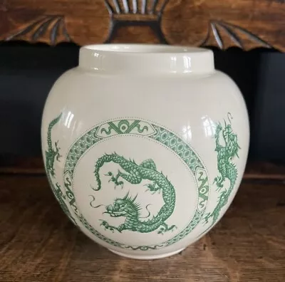 Buy Vintage Sadler Ware Staffordshire Pottery Dragon Ginger Jar No Lid • 8.99£