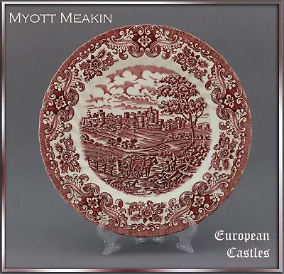Buy Dining Plate 25cm Myott Meakin  European Castles  England Hostess Anchor Red • 4.97£