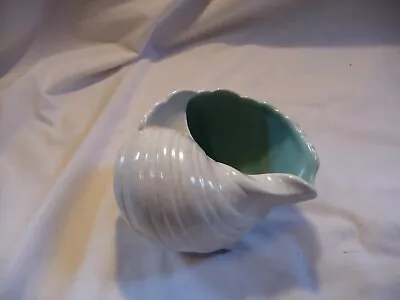Buy Vintage Poole Pottery Twintone Conch Shell Ice Green And Seagull Grey Bowl Vase • 17.50£