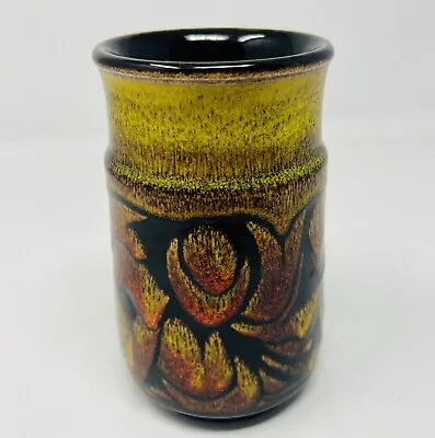 Buy Poole Pottery, Vintage 'Aegean' Pattern Ceramic Vase Signed, 16cm Tall • 29.99£