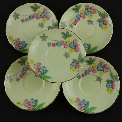 Buy EBrain & Co Foley English China 5 Decorative Saucers - 1930+  • 4.95£