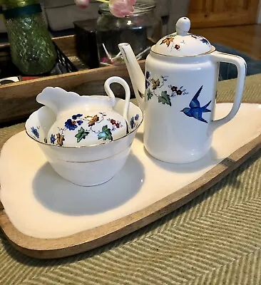 Buy VINTAGE 1920S ART DECO TUSCAN China BLUEBIRD Tea Coffee Set By R H & S L PLANT • 75£