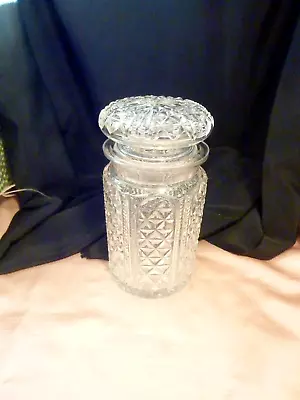 Buy Very Pretty Antique Cut Crystal Jam Or Pickle Jar With Lid • 12.99£