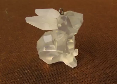 Buy Cut Crystal Glass Effect Plastic Rabbit Hanging Decoration • 7.50£