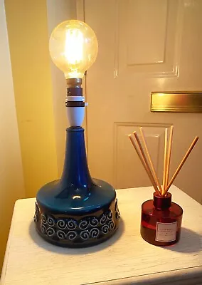 Buy A Beautiful Blue Poole Pottery Style Ceramic Table Lamp￼ • 35£