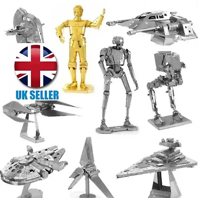Buy Star Wars Miniature Metal Models Kit Gift Laser Cut DIY UK Metal 3D MOC Toy • 8.99£
