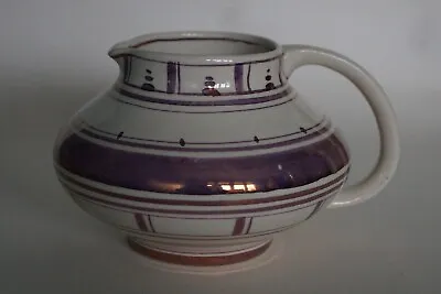 Buy Grays Pottery GLORIA LUSTRE Art Deco Abstr. Purple Squat Jug - Patt. 7055 C.1926 • 14.95£