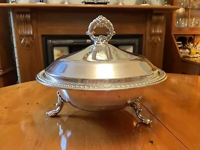 Buy American Silver Plated Lidded Tureen With Pyrex Glass Liner Bowl • 40£