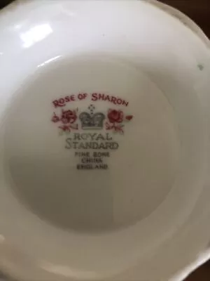Buy Rose Of Sharon Coffee Set For 4 -Royal Standard Vintage China • 150£