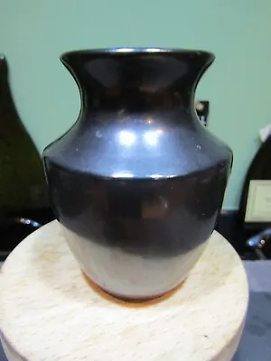 Buy A Pre-owned Prinknash Pottery Miniature Vase/Pot Pewter Lustre Gun Metal Black • 6£
