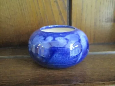 Buy Studio EWENNY Pottery Tiny Bowl Pot Cobalt Blue Glaze Wales Welsh • 5.99£