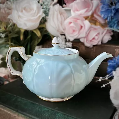 Buy RARE Aynsley Crocus Blue Teapot #2715 - Vintage Excellent • 30£